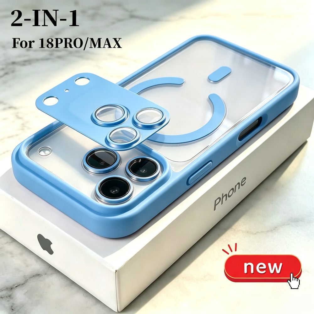 iPhone 18/17 Pro Max Magnetic Transparent Case & Lens Protector