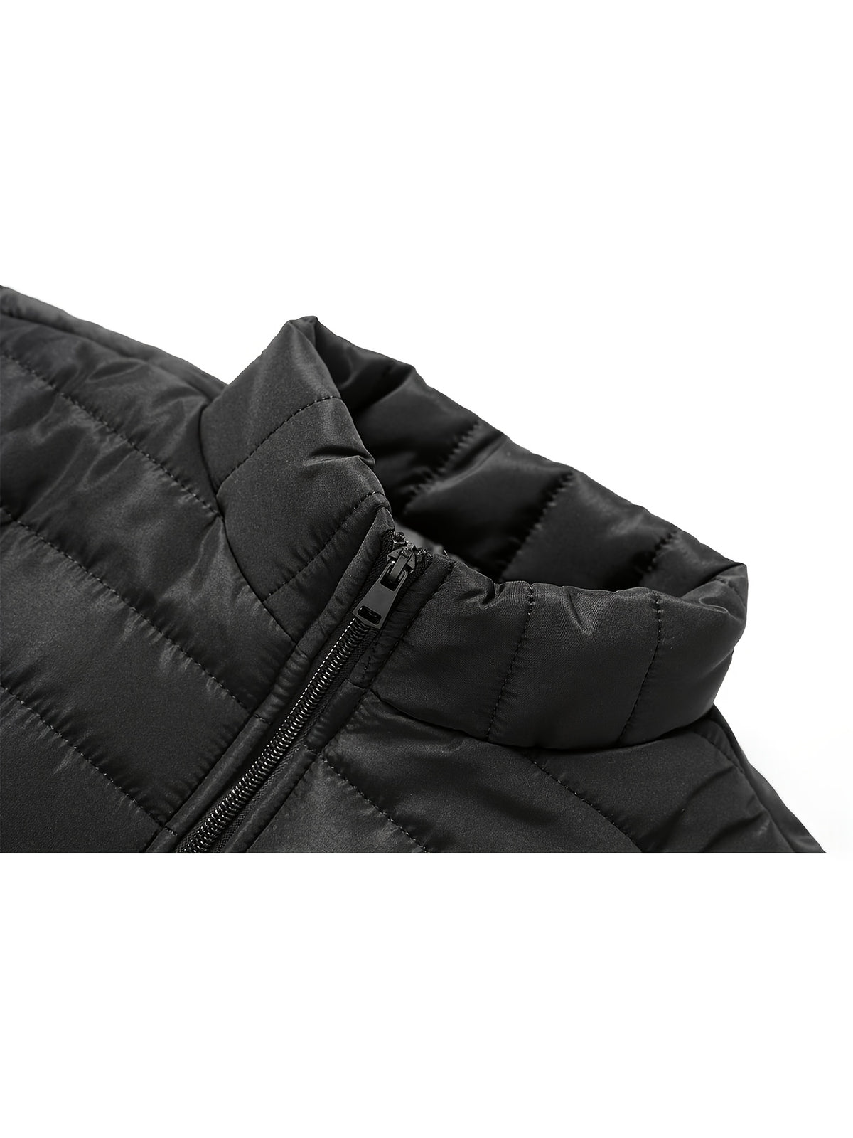 Men's Casual Stand Collar Jacket Lightweight Windproof Warm