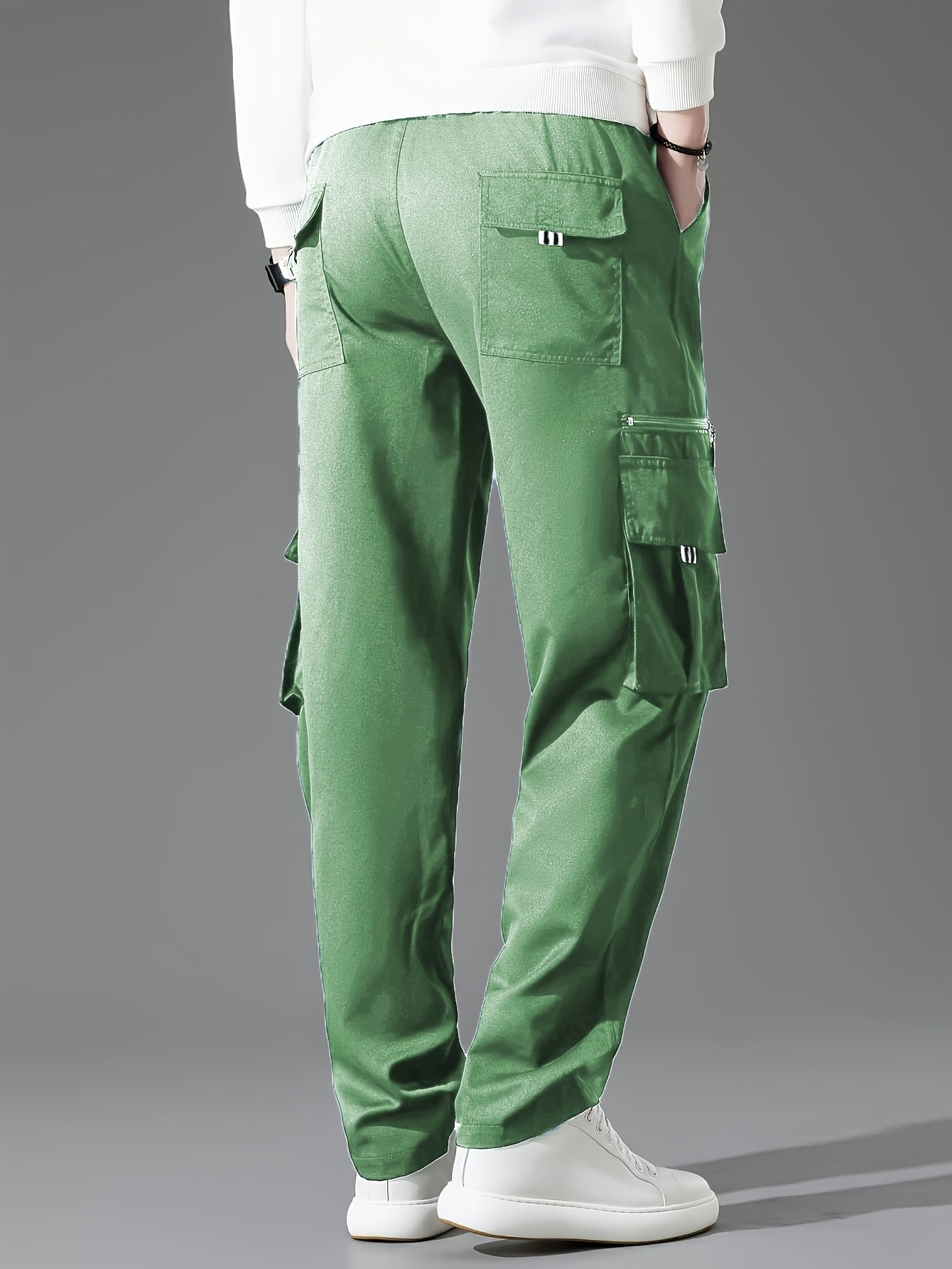 Men's Loose Fit Vintage Cargo Pants with Multiple Pockets