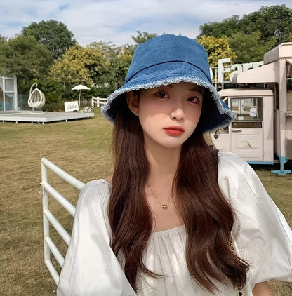 1pc 2024 New Spring/Summer Fisherman Hat, Sun Hat, Casual And Fashionable, Suitable for Travel, Protects Against Uv Rays