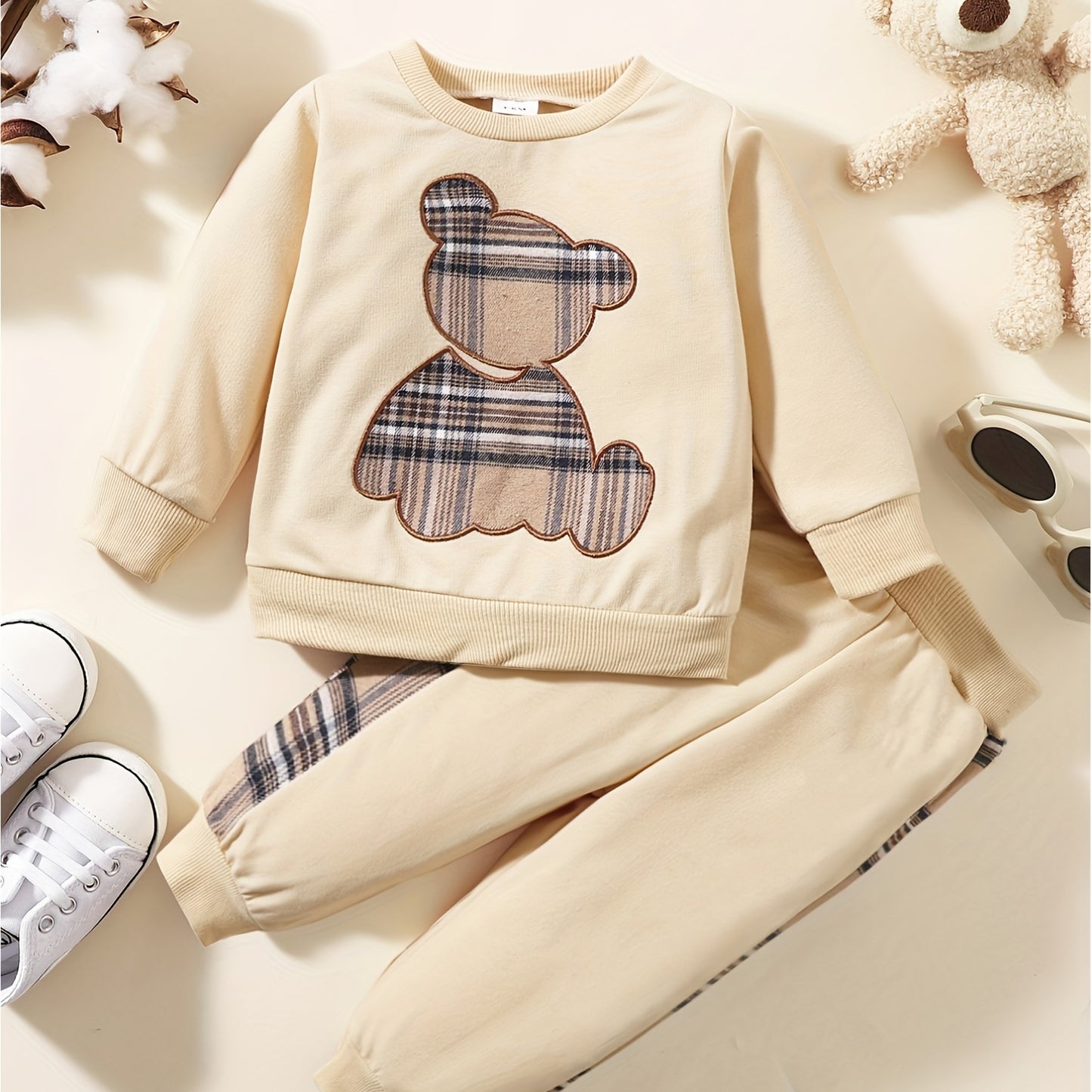 Toddler Baby Boy Clothes Outdoor Set Long Sleeve Sweatshirt Top Casual Pants Fall Winter Outfit Sweatsuit