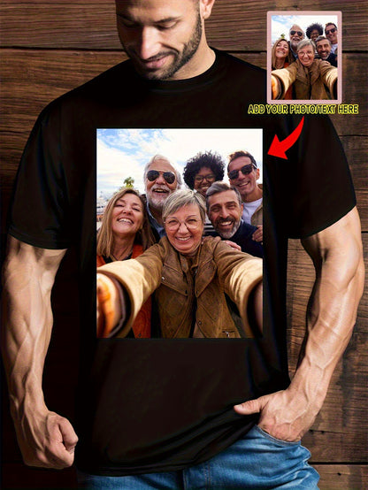 Men's Custom 3D Print T-Shirt - Quick-Dry Breathable Crew Neck