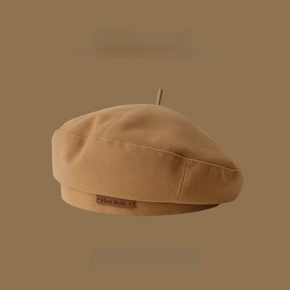 Unisex Lightweight Embroidered Beret Hat for Fall Winter