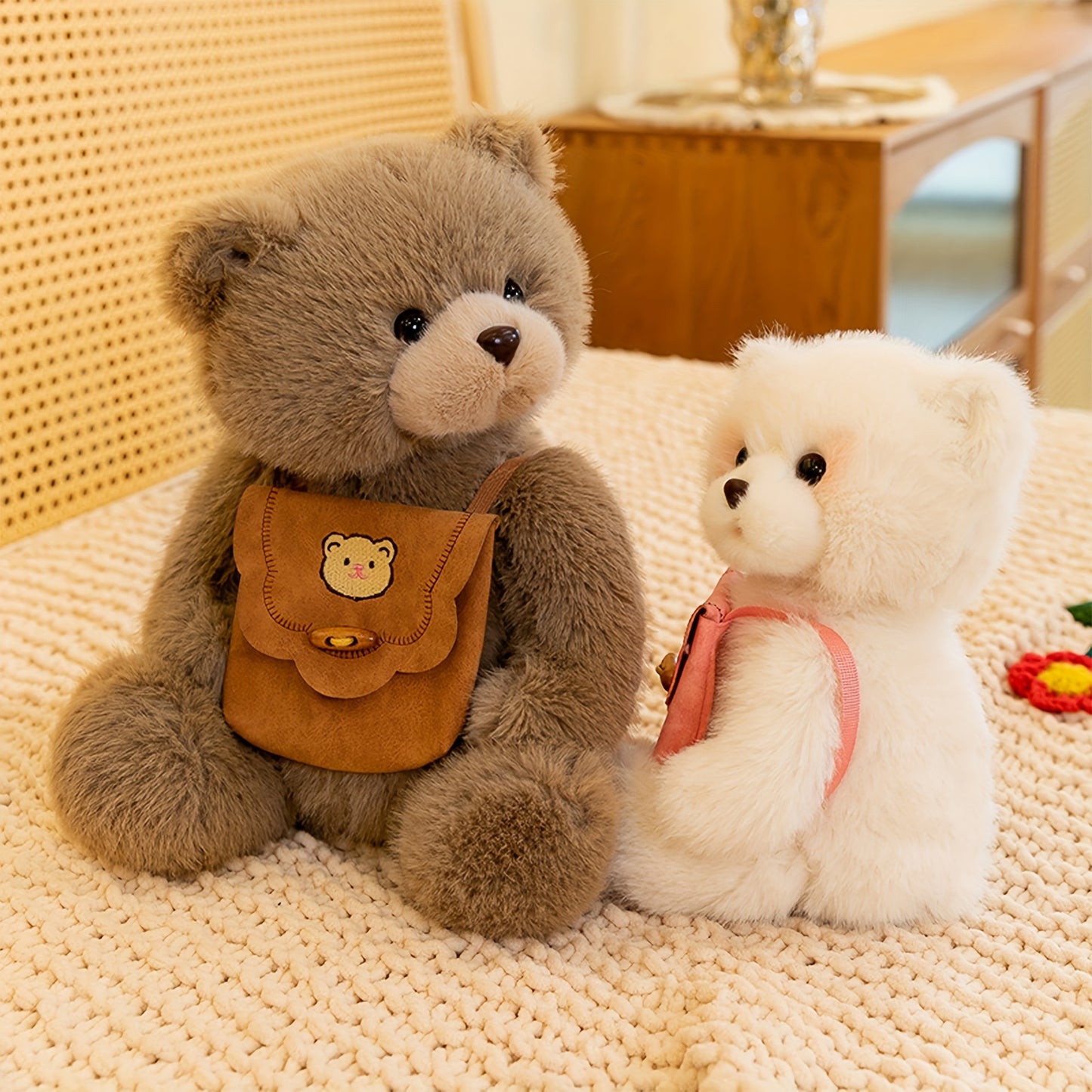 This Adorable 25Cm/9.84In Teddy Bear Plush Backpack Is an Ideal Gift for Christmas, Easter, Thanksgiving, Valentine'S Day, Birthdays, And Other Special Occasions.