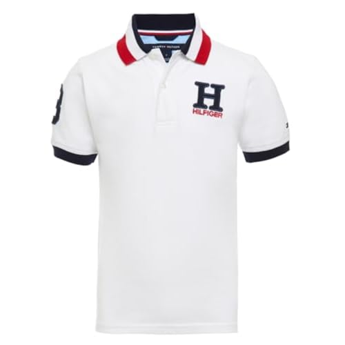 Tommy Hilfiger Boys' Short Sleeve Polo Shirt – Soft Pique Fabric