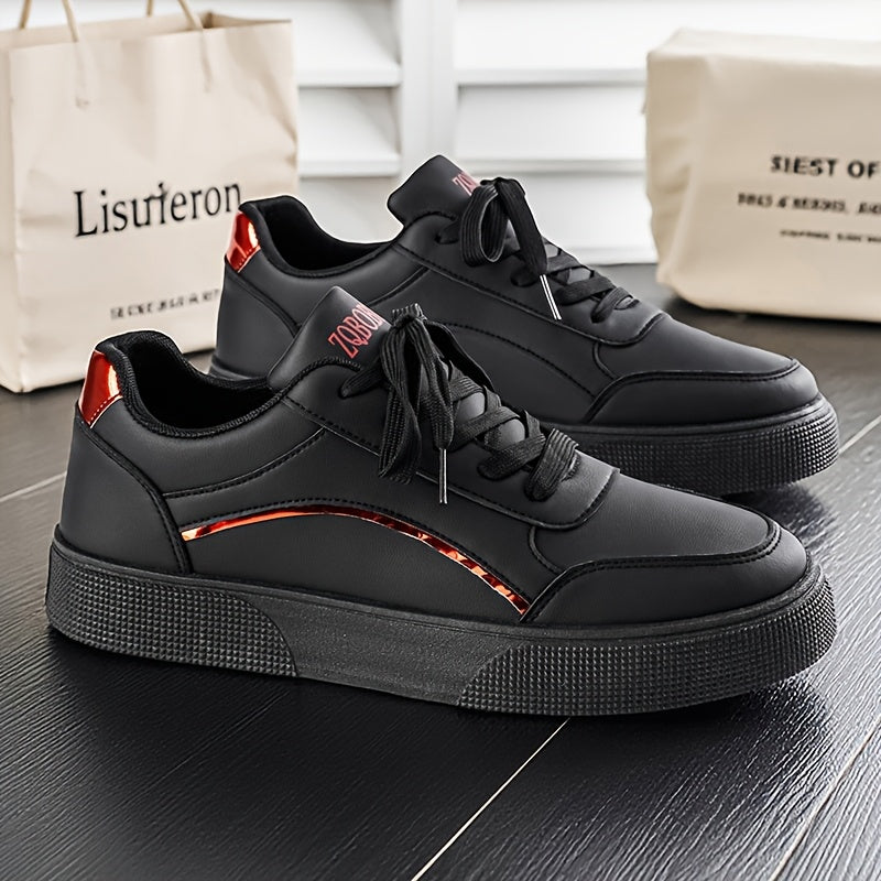 Men'S Casual Sneakers with a Easy And Versatile Thick Sole, Perfect for Daily Commuting And Comfort. Fashionable Low-Top Casual Shoes That Elevate Height, Easy to Maintain with a Upper, Trendy Footwear for Men - ayq