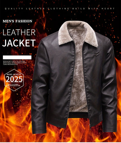 Siji Dou OBM տղամարդու վերարկու, նոր աշնանային/ձմեռային բրդյա ծածկույթով բաճկոն՝ արհեստական ​​մորթուց օձիքով, նորաձև առօրյա բաճկոն տղամարդկանց համար