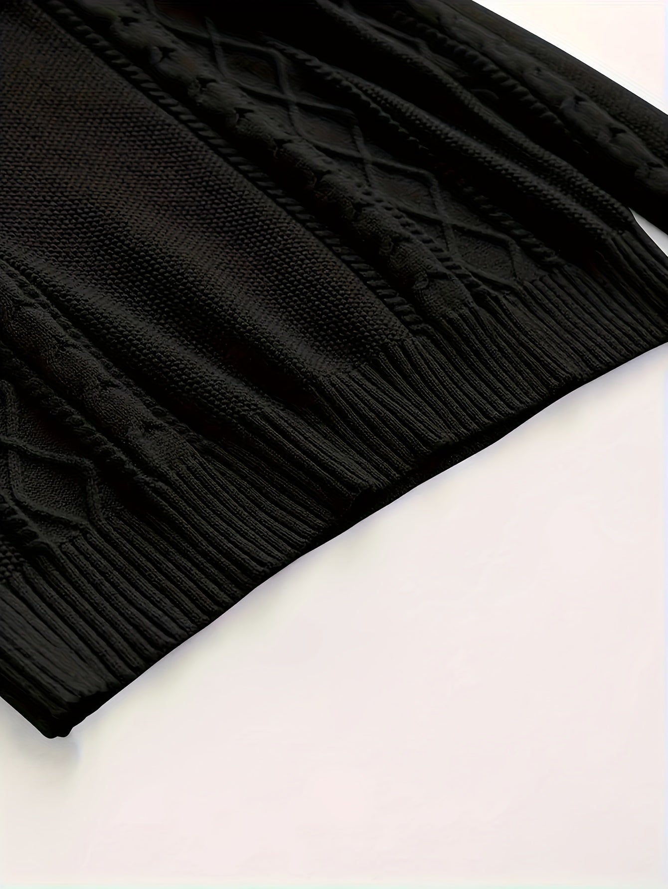 2024 New Cross-Border Men'S Plaid Knit Pullover Sweater (Men'S Warm Top)