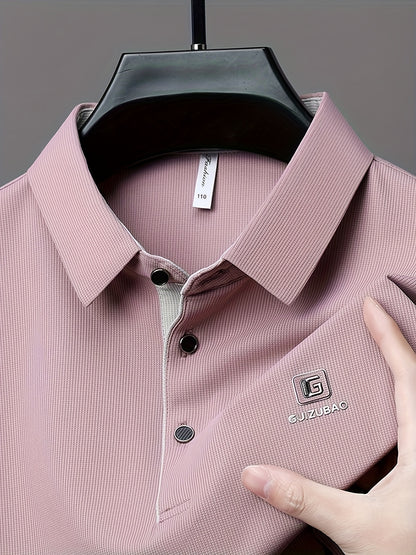 Men'S Summer Short-Sleeve Polo Shirt, Versatile T-Shirt Suitable for Everyday Wear - ayq