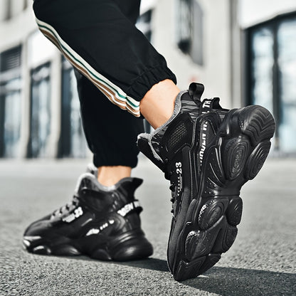 Men's Fashion Flannel-Lined Snow Sports Shoes