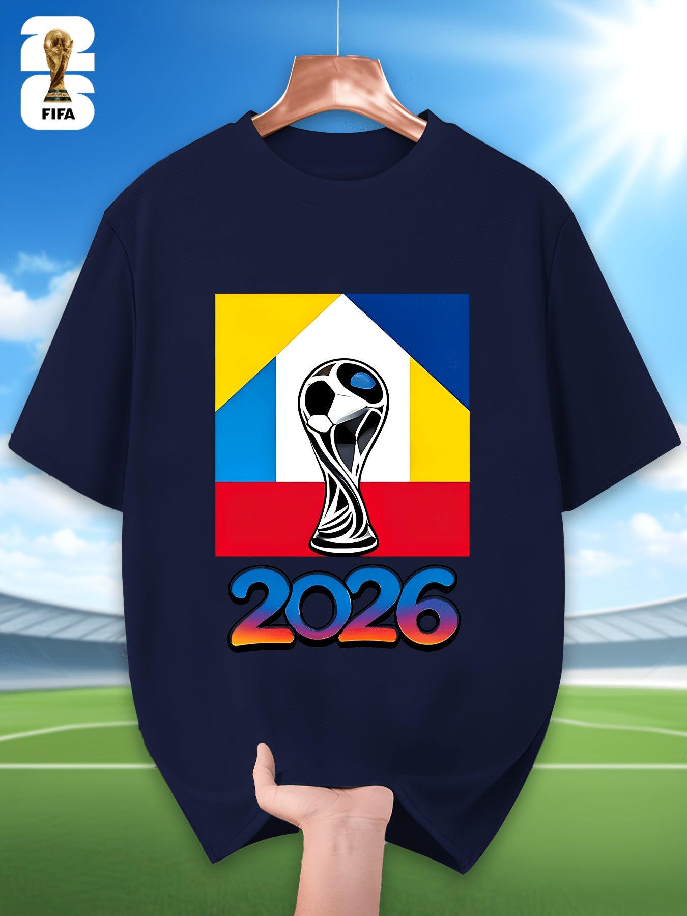 Men's FIFA 2026 Casual Crew Neck T-Shirt for Training & Running