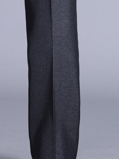 Men'S Casual Spring/Fall Polyester Solid Color Regular Fit Pants with Pocket