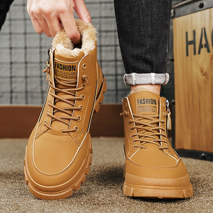 Տղամարդկանց նորաձև բրդյա ծածկույթով ձմեռային կոշիկներ