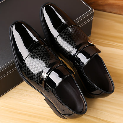 Men's Business Casual Slip-On Shoes with Soft Rubber Sole