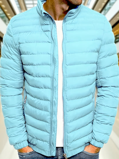 Men's Casual Zipper Hoodie Jacket with Detachable Hood