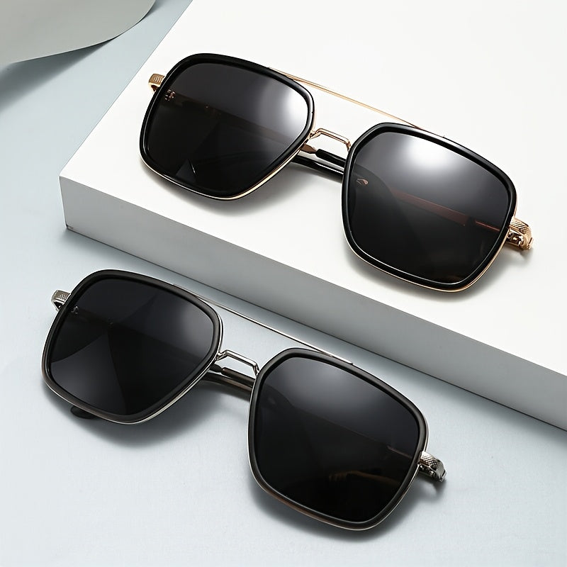 Unisex Double Bridge Polarized Sunglasses with TAC Lenses