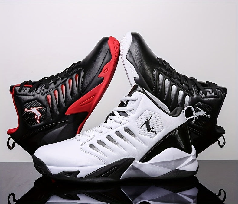 [sneakers] Extra-Large Outdoor Trail Shoes for Men, Featuring Slip Resistance, Shock Absorption, Durability, Trendy Basketball Design, Versatile Sports Footwear, Lightweight Comfort, Casual Style, Soft Sole, And Rebound Train