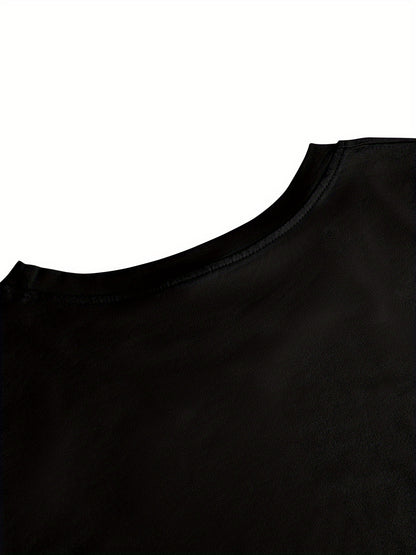 Women'S Christmas Long Sleeve T-Shirt - Santa Claus & Holiday Graphic Tee, Machine Washable Everyday & Party Outfit for Christmas, New Year'S Eve - Non-See-Through Casual Top, Christmas Shirts, Festive Attire, Round Neckline