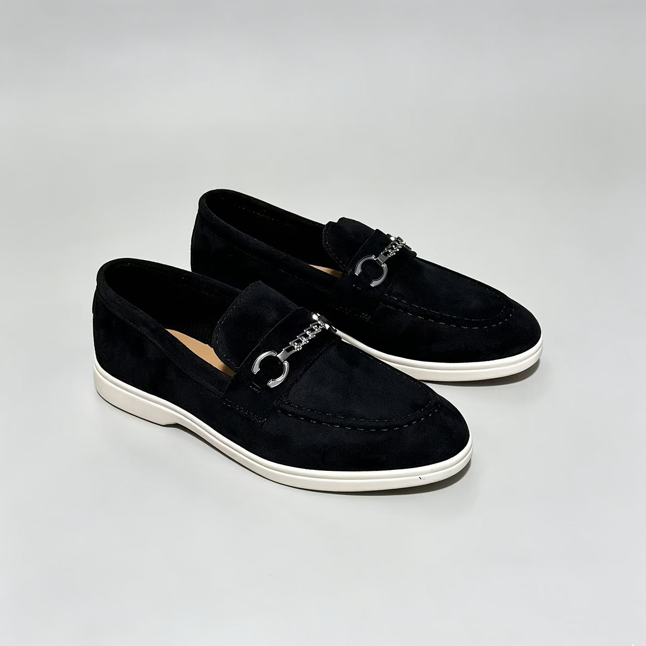 Women's Casual Flat Slip-On Loafers, Comfortable All-Season Shoes