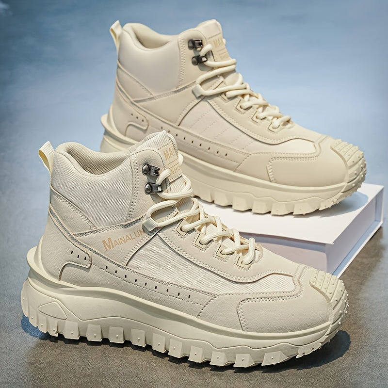 Men's Outdoor Hiking Boots with Comfortable Fabric Lining