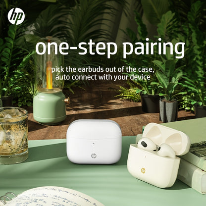 HP Wireless EarBuds, Over 30 Hours Battery Life, Touch Control, Rechargeable Lithium Battery, Compatible with Apple & Android, Built-in Microphone, Type-C Port Charging