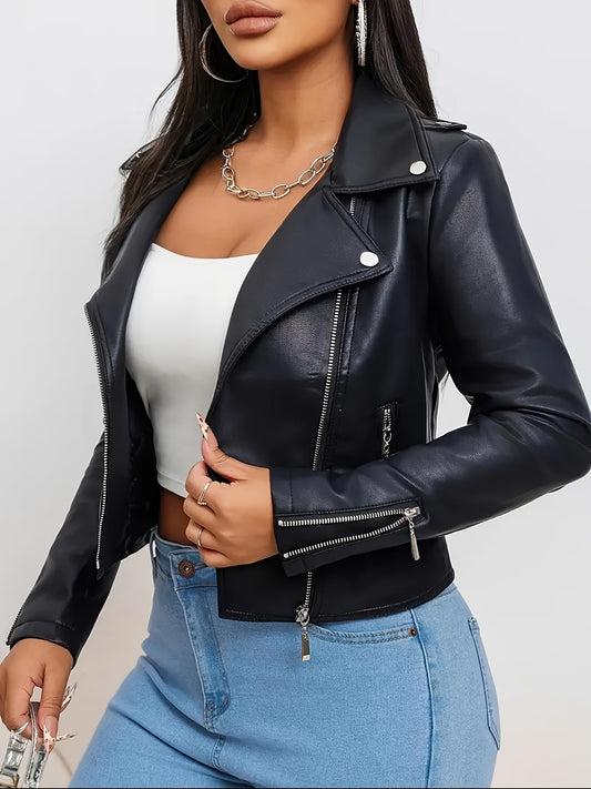 Polyester Sports Square Neck Short Length Long Sleeve Zipper Placket H Fit Conventional Jacket for Spring/Fall