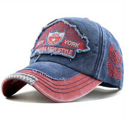 Men's Casual Cotton Baseball Cap With New York Embroidery