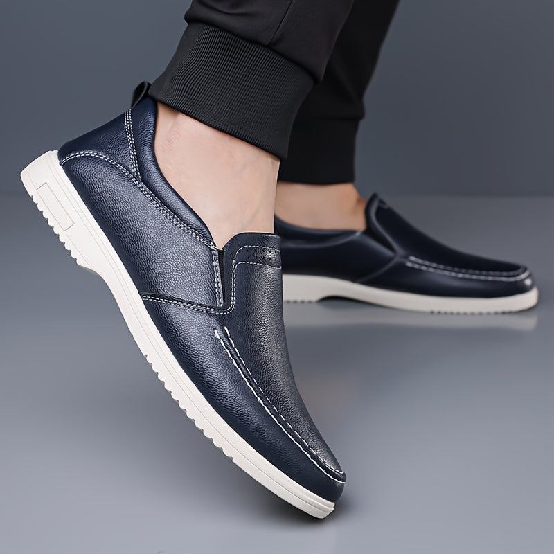 Men's All-Season Casual Flat Shoes - Slip-On Oxford & Derby Style