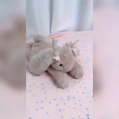 35cm/13.77in Soft Stuffed Bunny Plush Toy Suitable for Kids - Cute Lop Jimny Rabbit Doll with Long Ears, Huggable Bedtime Companion, Birthday Gift for Girls Room Decor, Travel & Accessory (Plush Toy)