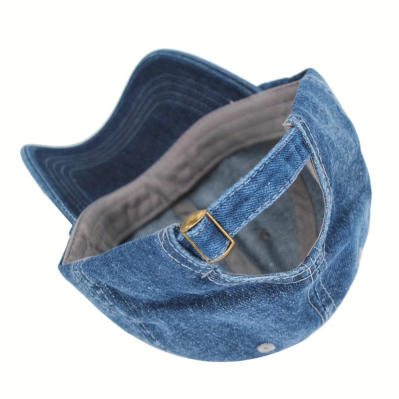 Men's Denim Baseball Cap Jeans Snapback Cap Casquette Plain Bone Hat Gorras Men Casual Blank Dad Male Hat