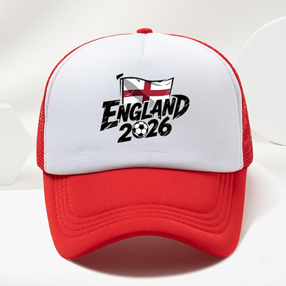 Unisex England 2026 Print Baseball Cap Duckbill Hat for Spring Summer