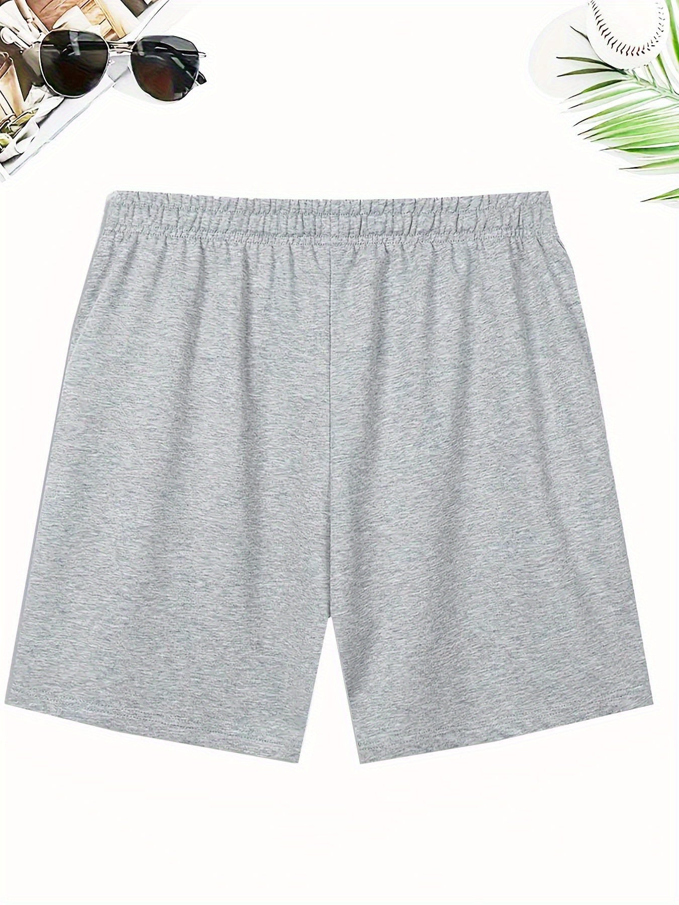 Men'S Stylish Print Shorts with Yacht Patterns, Drawstring Casual Summer Shorts.