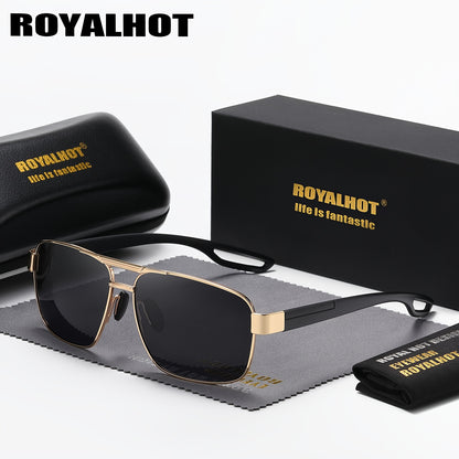 Unisex Lightweight Rectangular Polarized Sunglasses with UV400 Protect