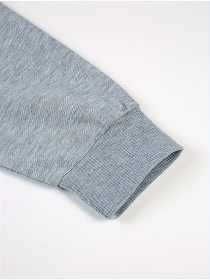 Men's Happy New Year 2026 Print Round Neck Sweater - Casual Long Sleeve Pullover with Chinese/English Lettering, Machine Washable Winter Sweaters for Parties, Daily Wear & New Year Gifts (Happy 2026 Design)