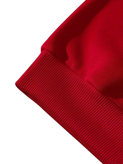 Women's Fleece-Lined Round Neck Pullover Sweatshirt - "JESUS" Christmas Print, Comfortable Loose Fit for All Seasons, Festive Holiday Design Casual Top