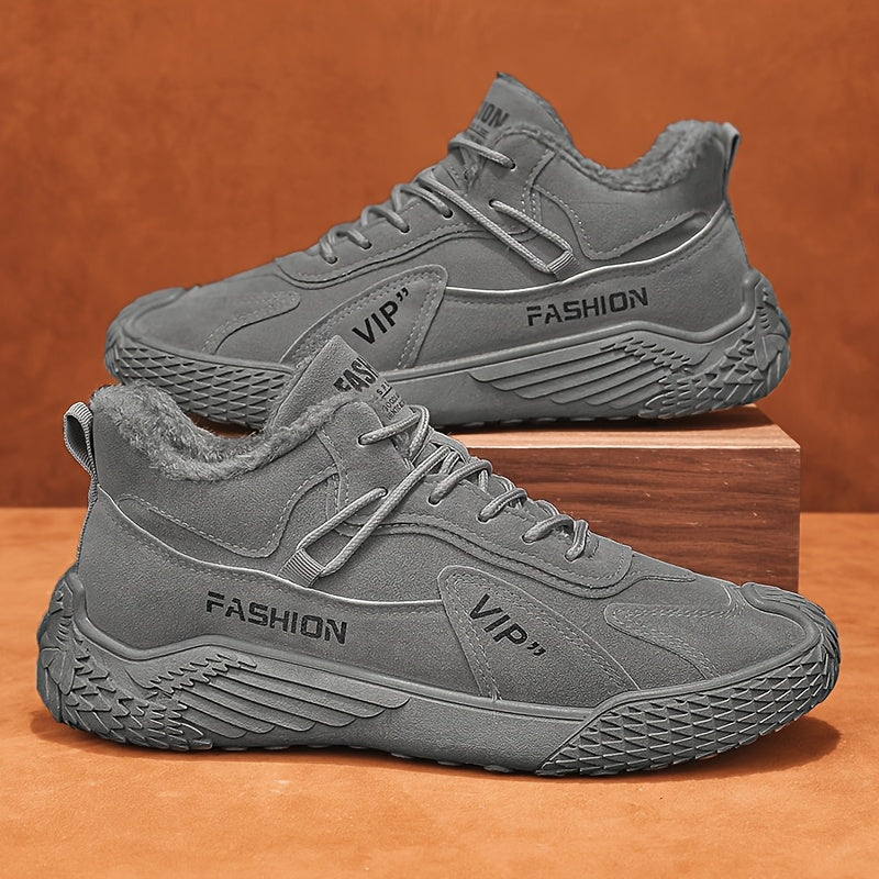 Զեղչված ձմեռային կոշիկներ, որոնք տաք են, հարմարավետ և պատված են բրդյա կտորով K2373-1