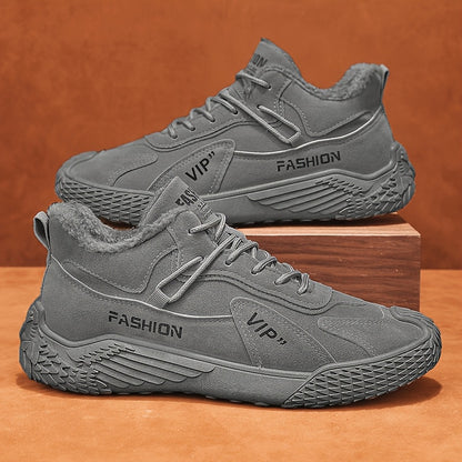 Զեղչված ձմեռային կոշիկներ, որոնք տաք են, հարմարավետ և պատված են բրդյա կտորով K2373-1