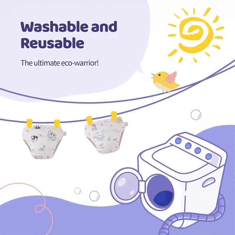 2pcs Kids Potty Training Pants with Leak-Proof Cotton, Unisex