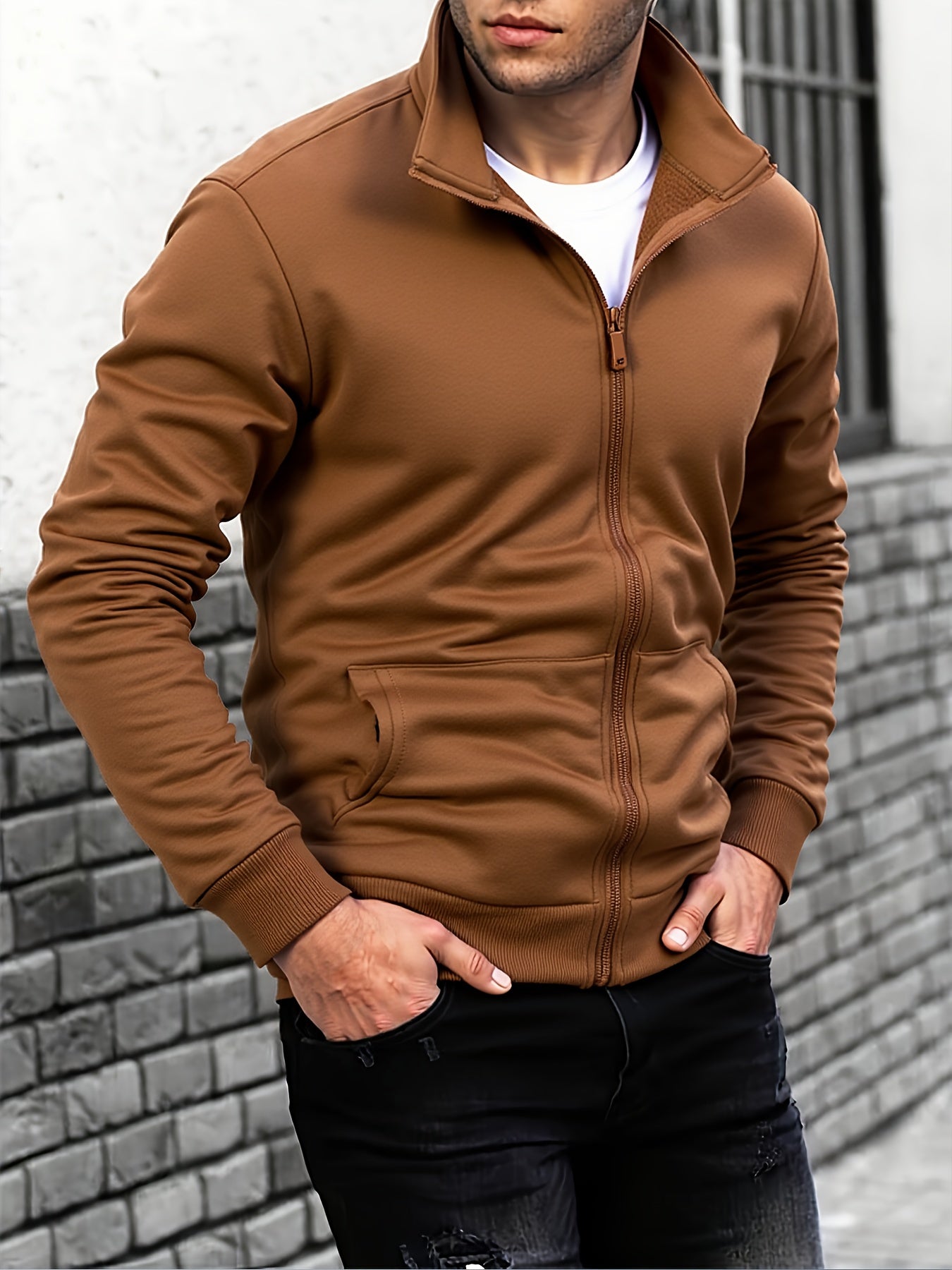 Men's Thermal Jacket - Extreme Cold Weather Zip-Up Coat with Full-Zip Exterior/Interior Layering - Lightweight Anti-Scratch Windproof Outerwear for Skiing, Camping, Hiking - Machine Washable Winter Jacket in Black/Navy/Gray/B