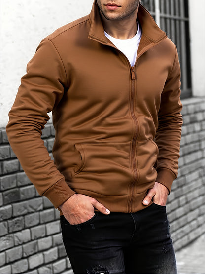 Men's Thermal Jacket - Extreme Cold Weather Zip-Up Coat with Full-Zip Exterior/Interior Layering - Lightweight Anti-Scratch Windproof Outerwear for Skiing, Camping, Hiking - Machine Washable Winter Jacket in Black/Navy/Gray/B