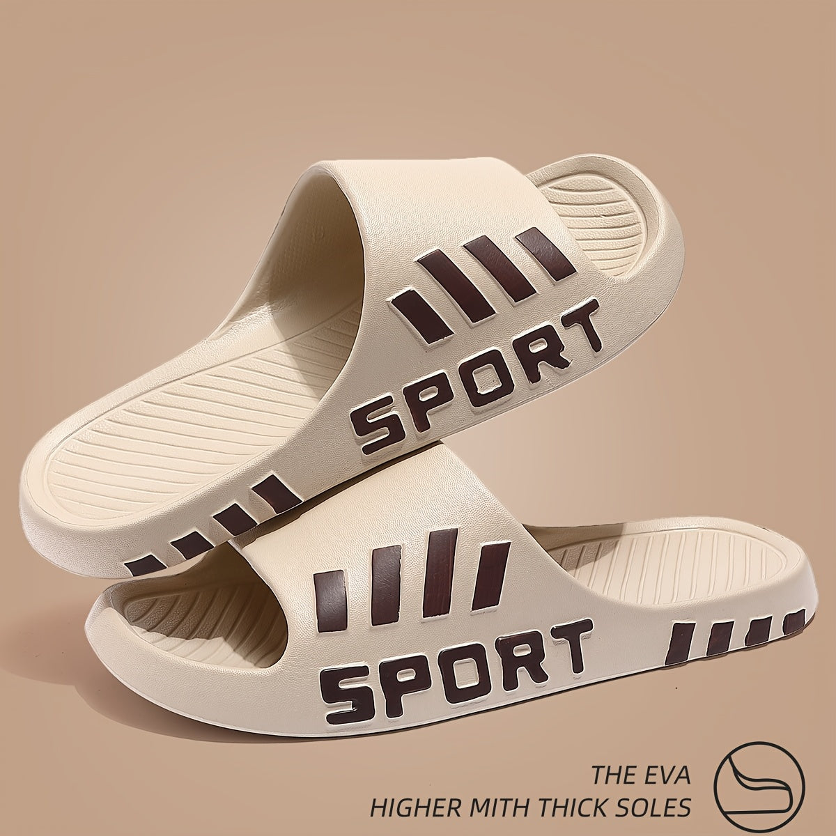 Men'S Stylish Slippers - Non-Slip, Odor-Resistant Summer Beach Sandals | Comfortable EVA Open-Toe Slides, Suitable for Indoor And Outdoor Wear, Summer Sandals - ayq