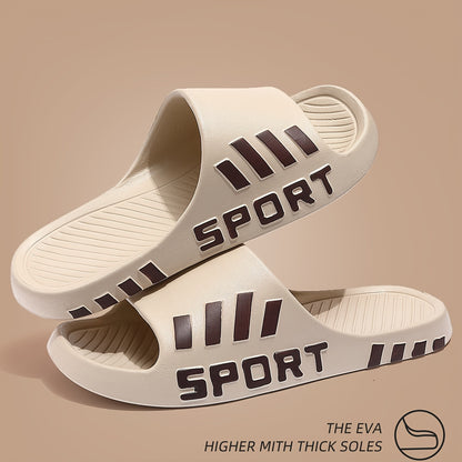 Men'S Stylish Slippers - Non-Slip, Odor-Resistant Summer Beach Sandals | Comfortable EVA Open-Toe Slides, Suitable for Indoor And Outdoor Wear, Summer Sandals - ayq