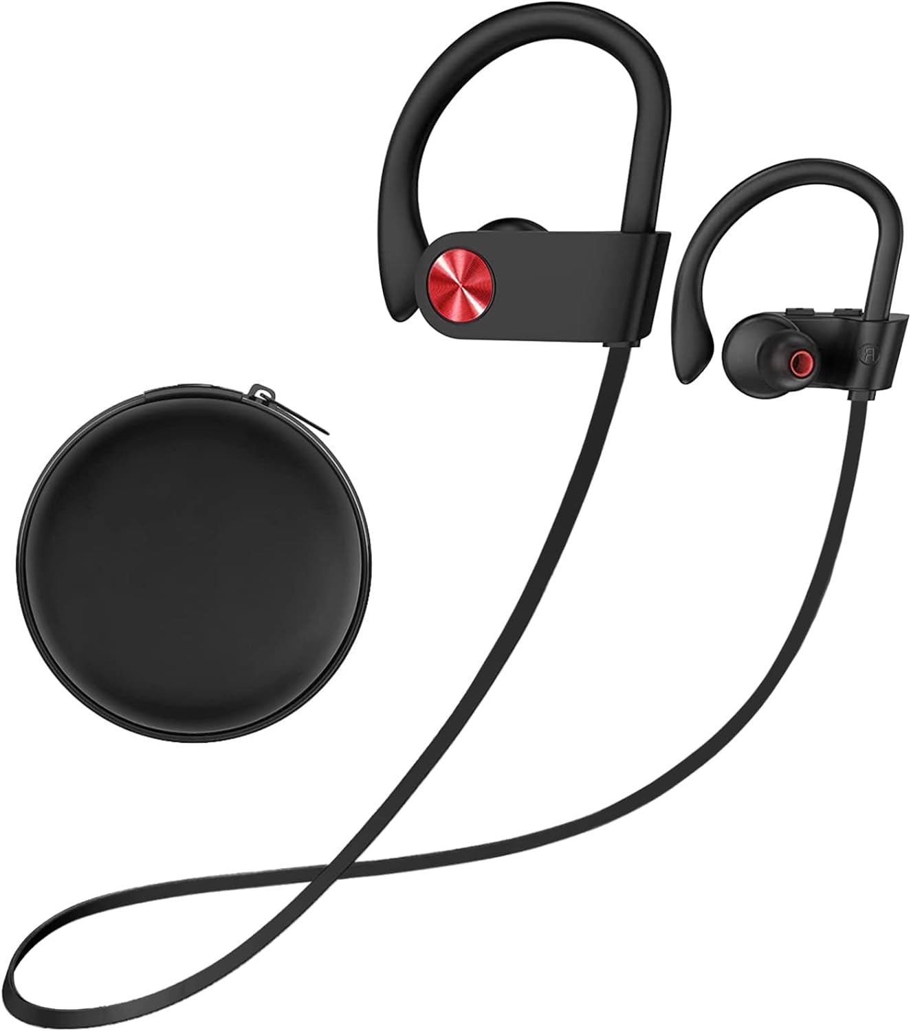 Stiive Bluetooth Headphones, 5.3 Wireless Sports Earbuds IPX7 Waterproof with Mic, Stereo Sweatproof In-Ear Earphones, Noise Cancelling Headsets for Gym Running Workout, 16 Hours Playtime - Greenblack