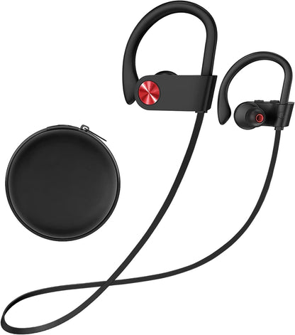 Stiive Bluetooth Headphones, 5.3 Wireless Sports Earbuds IPX7 Waterproof with Mic, Stereo Sweatproof In-Ear Earphones, Noise Cancelling Headsets for Gym Running Workout, 16 Hours Playtime - Greenblack