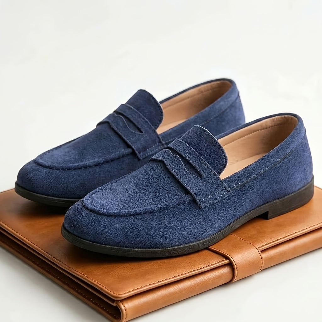 Men's Slip-On Fabric Loafers for All-Season Comfort