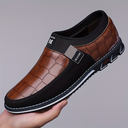 Men's Casual Slip-On Business Loafers with Anti-Slip Sole