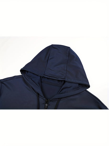 Men's Casual Sportswear Set - Polyester, Perfect T-shirt for Running and Home Leisure, Fitness Wear, Outdoor Activities, Workout Outfits, Stylish Sportswear, Comfortable Fit, Durable Construction, Two-piece Set, Active Lifest