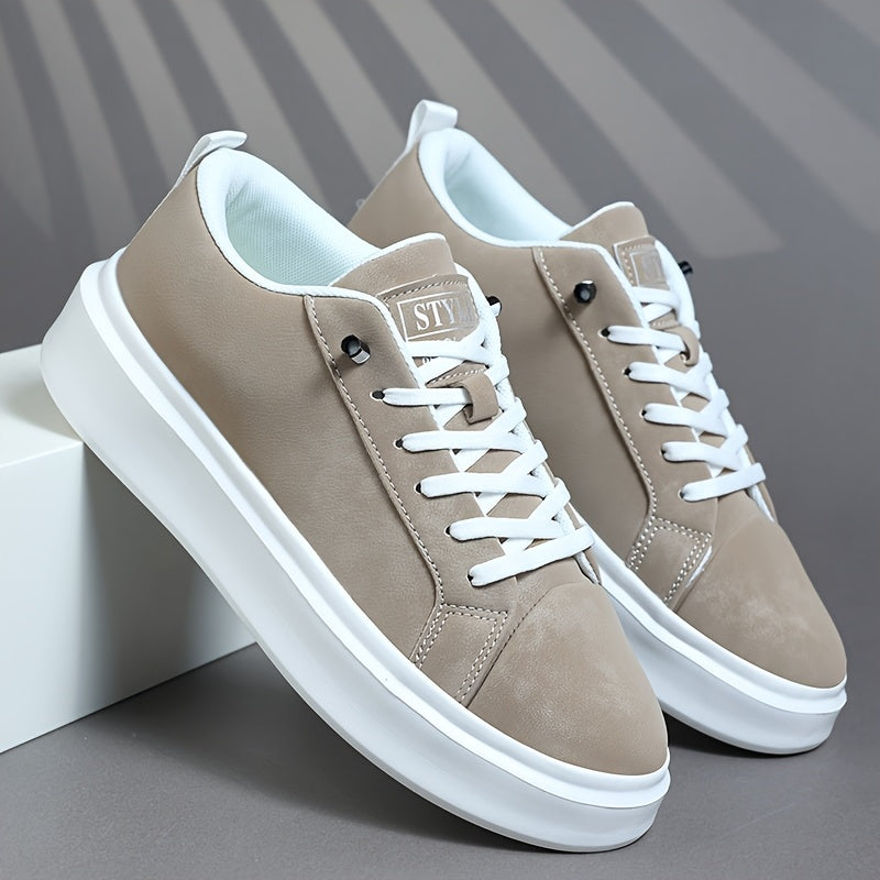 Unisex Platform Sneakers with Height Increase – Minimalist Low-Top Lac