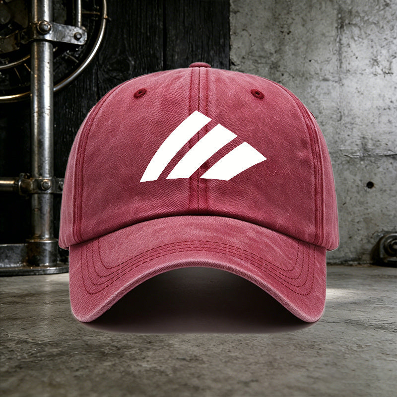 Men's Casual White Slashes Baseball Cap for All Seasons