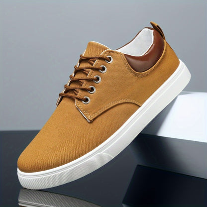 Classic Canvas Skate Shoes for Men in Spring And Summer - Breathable, Non-Slip, And Durable Lace-Up Sneakers, Perfect for Everyday Casual Wear - ayq